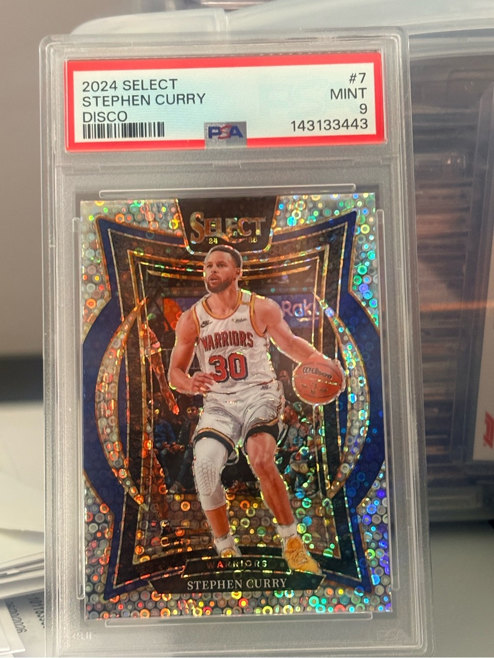 2024 Panini Select Stephen Curry Disco PSA 9